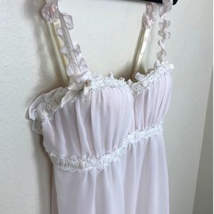 A cute comfy pink lingerie